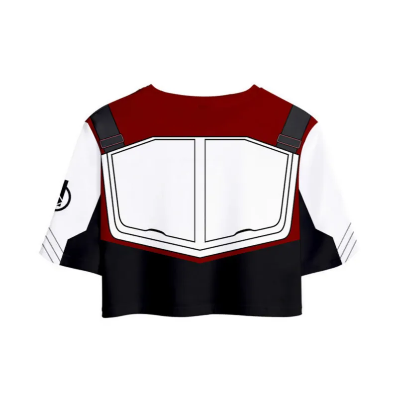 Avengers Endgame Quantum Realm Captain America T-shirt Shorts Cosplay Costume Superhero Iron Man Sports Suit Adult Kids Girls