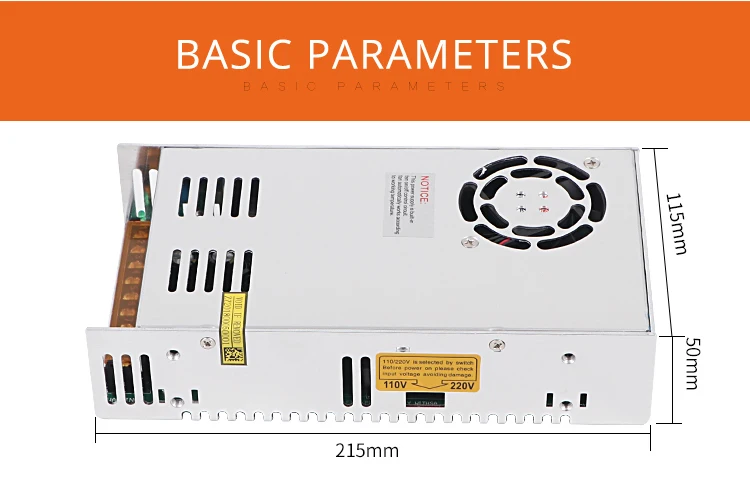 Dc 24v источник питания S-250W-24V одиночный выходной трансформатор Светодиодный импульсный источник питания