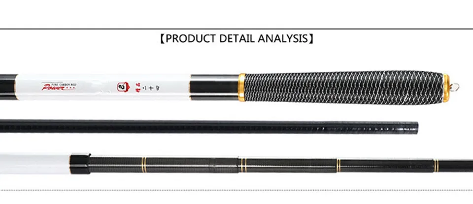 3,6 м-7,2 м телескопическая удочка из углеродного волокна, Супер Жесткий Ультра светильник, удочка для ловли карпа, удочка для рыбалки