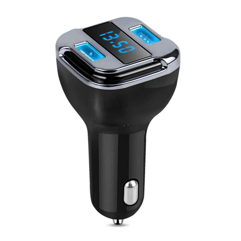 USB Charger Satellite Positioning GPS Position Car Charger Multi function LED Display Screen