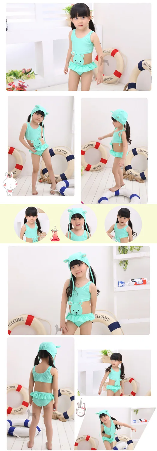 かわいい ウサギ 15最新子供水着熱い販売ファル バラ女の子水着高品質水着女の子の ため 3 7年 Swimwear Elastic Swimsuit 03swimwear Italy Aliexpress