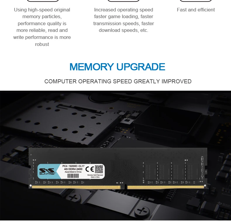 Suntrsi DDR4 4 ГБ памяти Оперативная память 2133 мГц 2400 мГц Desktop Memoria 1,2 В 288pin память DDR 100% новый