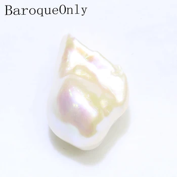 

Hudge size white color irregular freshwater pearl Beads high quality AAAAA Jewelry design Pendant or earrings Diy Making B