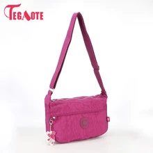 2017 tegaote модные женские туфли сумка ткань случайный плечо Bolsa холщовый мешок Водонепроницаемый нейлон дамы кроссбоди мешок 933