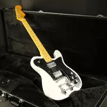 High quality white bigsby bridge tele electric guitar hh pickups tele guitar free shipping High quality white bigsby bridge tele electric guitar hh pickups tele guitar free shipping