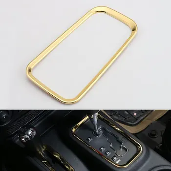 

1pc ABS Car Interior Accessories Gear Shift Box transfer Cover Trim Frame Decoration for JeepWrangler Rubicon JK 2011-2015