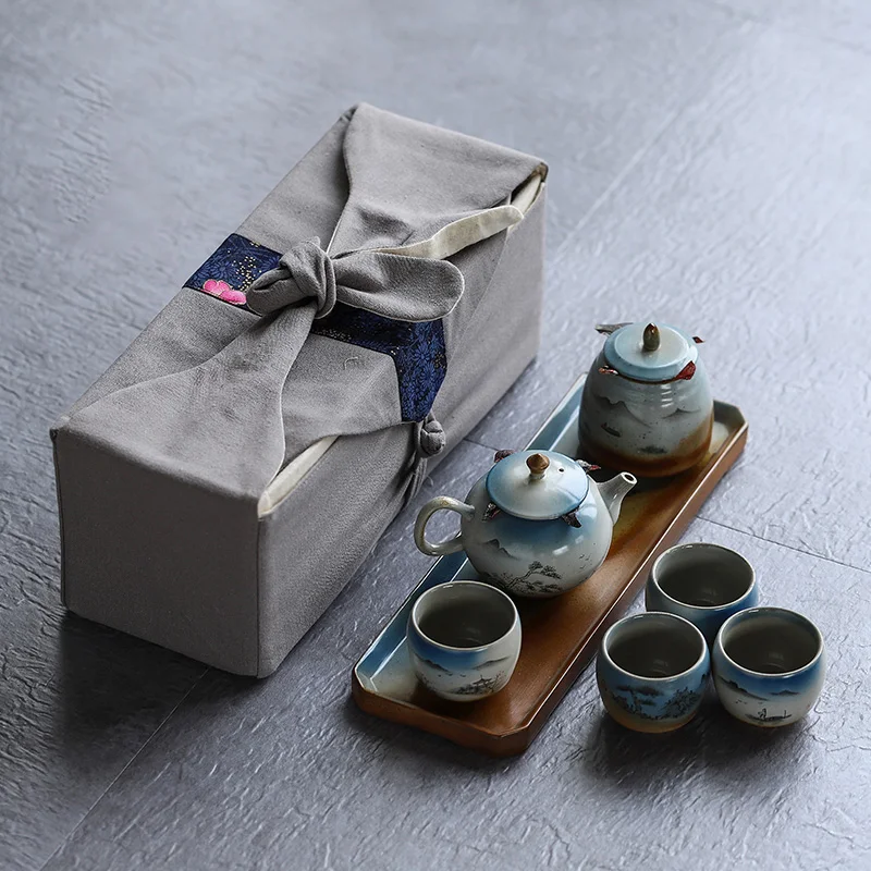  TANGPIN coffee and tea sets ceramic teapot teacups afternoon tea sets portable travel tea set drink