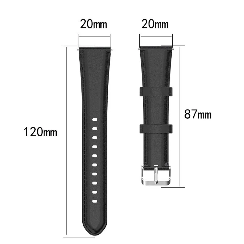 Genuine Leather Replacement Watch Band Wrist Strap for Garmin forerunner 245 645 vivoactive 3 music Smart Watch High Quality (8)