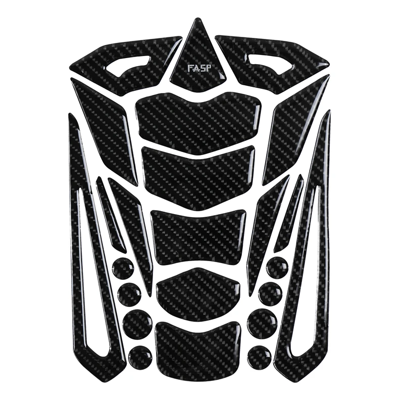 5D Carbon Fiber Motorcycle Fuel Tank Pad Cap Decals Gas Cap Sticker For YAMAHA Kawasaki Honda Suzuky - Цвет: 2