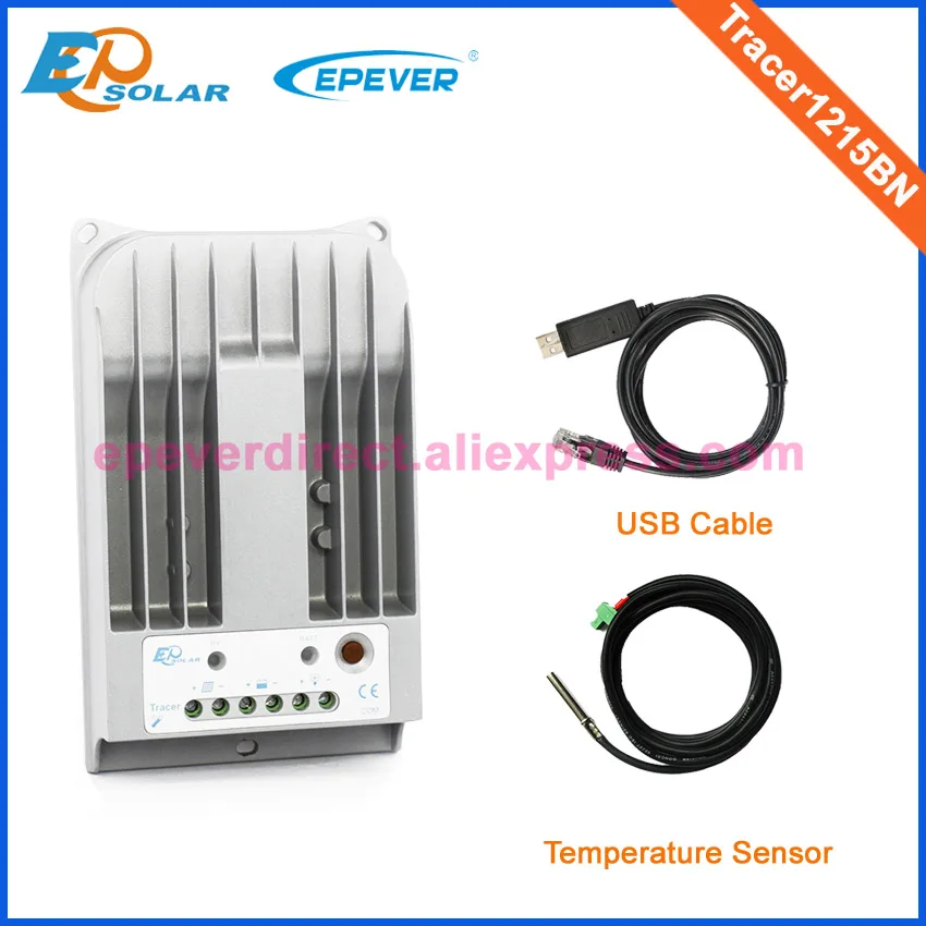 

Solar charger controller mppt 10A Tracer1215BN with USB and temperature sensor for 12v/24v auto type Max Pv Input 150v