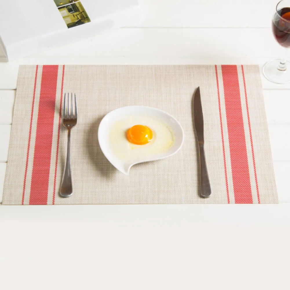 PVC للماء بساط عازل ل طاولة طعام الحرارة مقاومة المفارش المنسوجة المطبخ الجدول منصات PVC للماء بساط عازل ل طاولة طعام الحرارة مقاومة المفارش المنسوجة المطبخ الجدول منصات