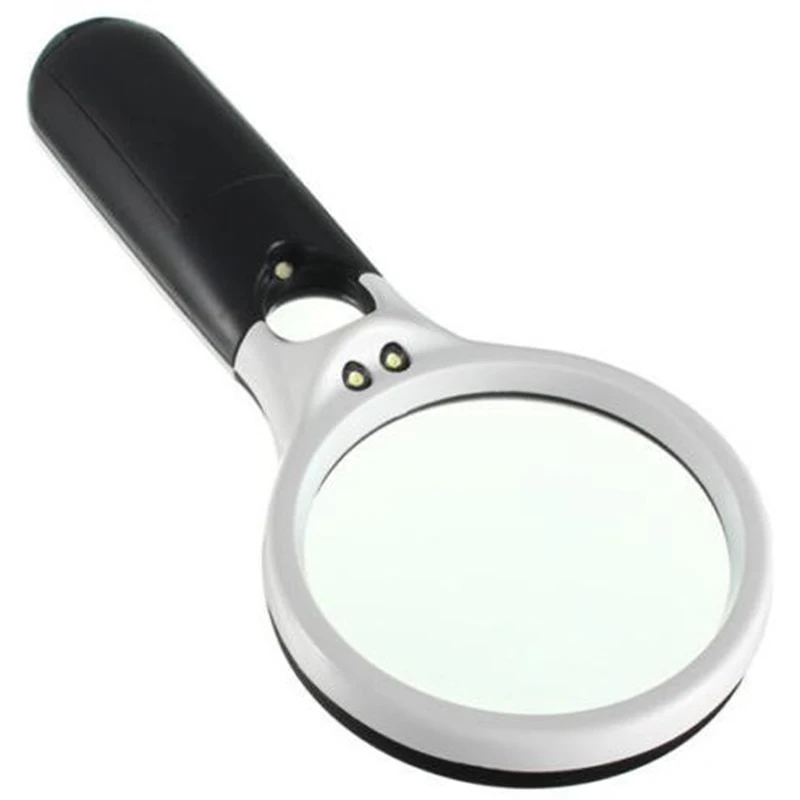 Useful 3 LED 45X Licht Handheld Lupe Lesen Glaslinse Schmuck Lupe Universal WS6 