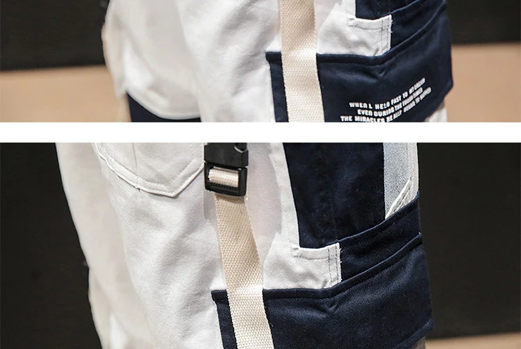 LAPPSTER Японская уличная одежда брюки карго цвет блок ленты мешковатые джоггеры брюки пэчворк Harajuku пот брюки комбинезоны 4XL