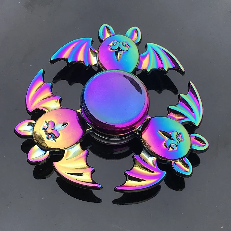 

New high-quality colorful fingertip gyro zinc alloy decompression toy can rotate 2 minutes fingertip gyro