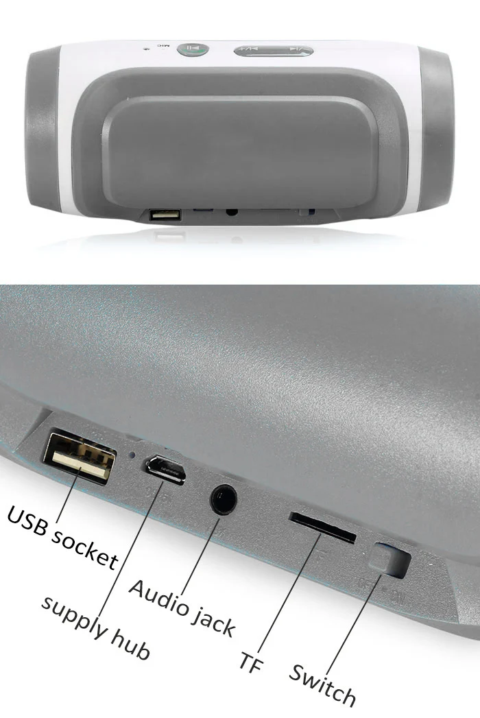 Бас Bluetooth беспроводной динамик с TF USB слот FM Aux JY-3 mp3-плеер