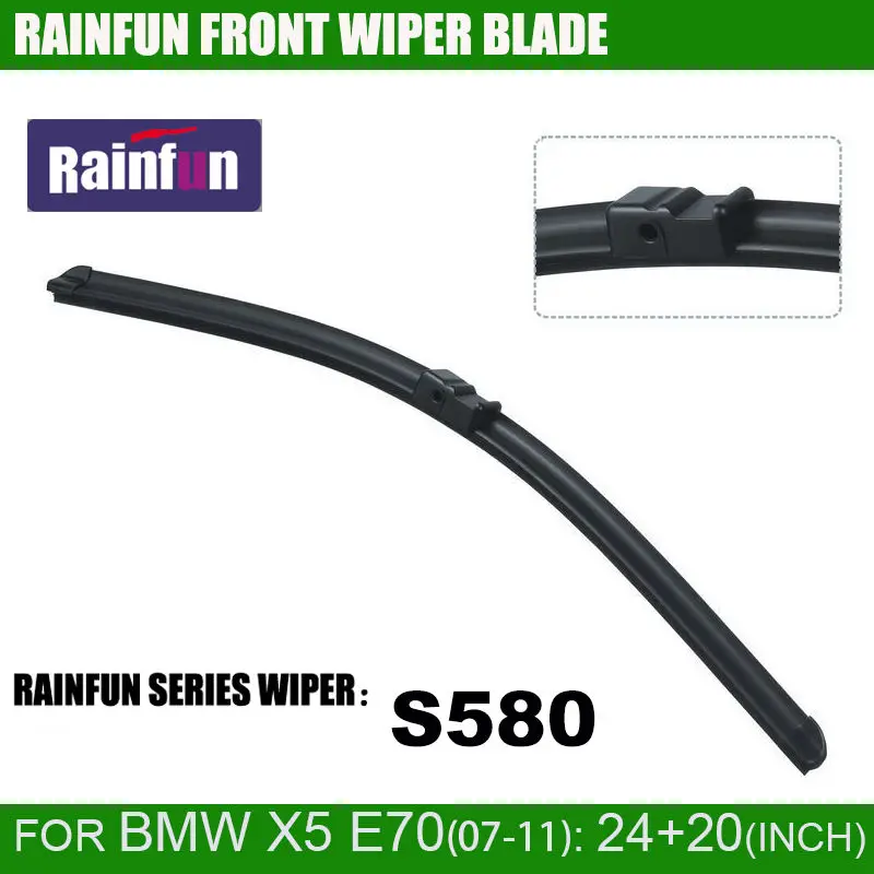 Щетка стеклоочистителя RAINFUN S580 для BMW X5 E70(08-11) 24 + 20 дюймов 2 шт. в комплекте |
