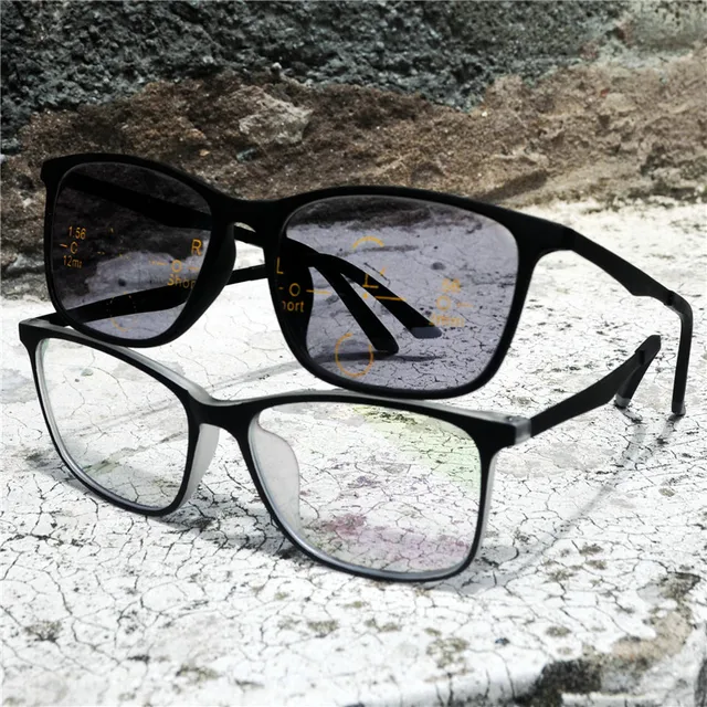 Transition Sunglasses Photochromic Progressive Reading Glasses Men