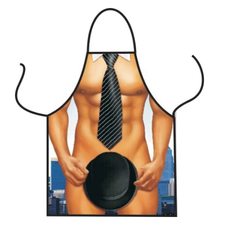 1 Pcs Creative 3D Funny Apron Kitchen Apron Man Women Sexy Aprons Dinner Party Cooking Apron Adult Cuisine Pinafore CWQ001