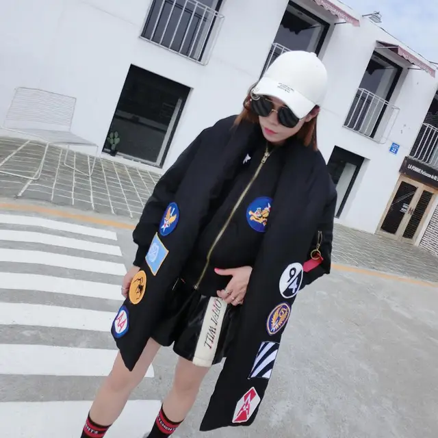 Cheap 2016 winter Thailand new tide brand embroidery padded short coat  bow collar thickening short padded