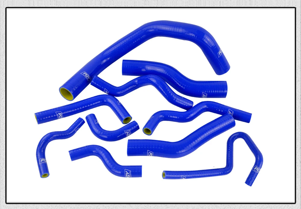 PQY гоночный-10 шт. синий комплект силиконовых шлангов радиатора для Nissan Сильвия 200SX 240SX S13 S14 S15 SR20DET PQY-LX1602C-QY