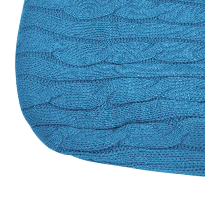 CYSINCOS Thick Baby Swaddle Wrap Knit Envelope Newborn Sleeping Bag Baby Warm Swaddling Blanket Infant Stroller Sleep Footmuff