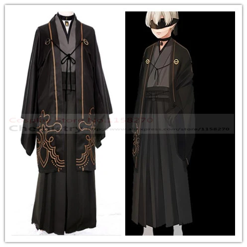 Nier Automata 9s Yorha No 9 Model S Cosplay Black Kimono Costume Kimono Costume Kimono Cosplaycosplay Kimono Aliexpress