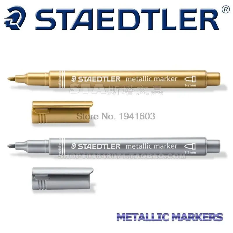 5 шт/лот Staedlter 8323 металлическая цветная краска на водной основе ручка маркер ручка Украшение Ручка для дизайна ногтей в домашних условиях для поздравительная и пригласительная открытка карта
