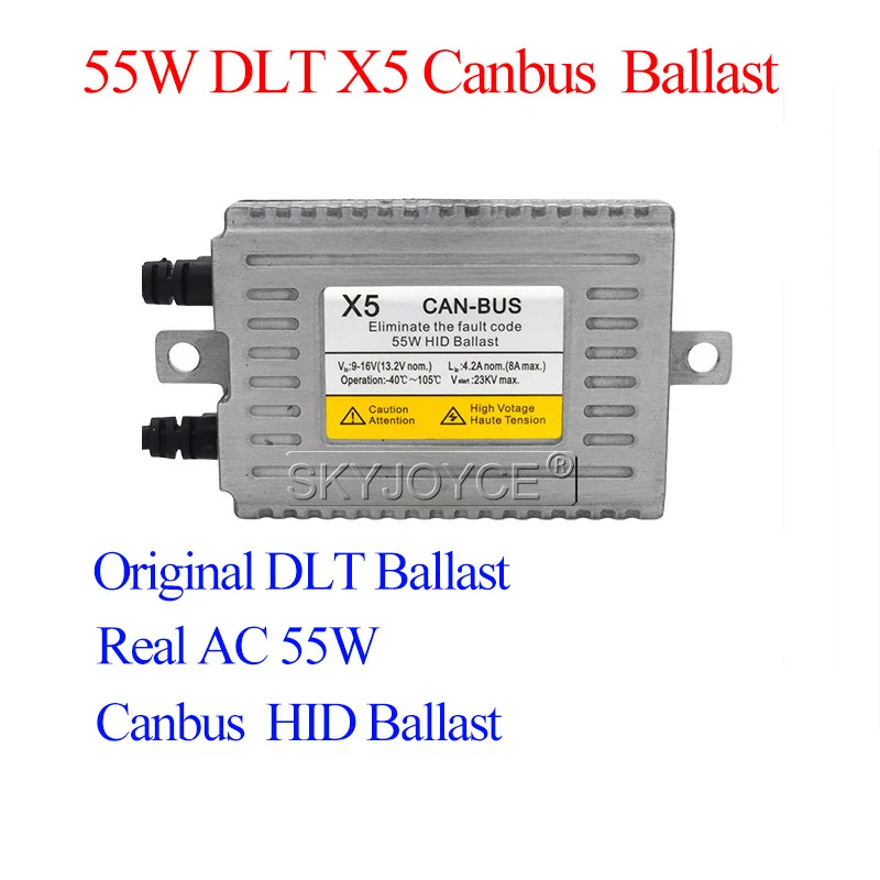 AC Canbus HID Ballast 55W DLT X5 Error Free Canbus Ballast For Car Headlight Bulb Kit Xenon H7 H1 H11 D2H 55W Car Light Bulb Kit (3)