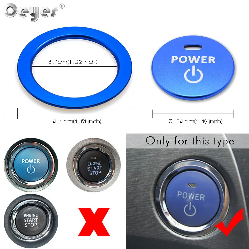 Start Engine Button Ring for TOYOTA (22)