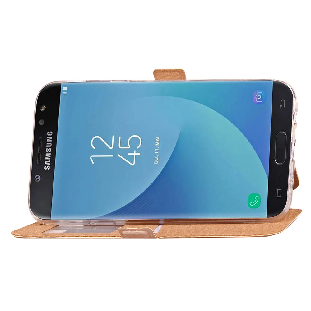 Кожаный чехол книжка для телефона Samsung Galaxy J3 J5 J7 2017 года Pro J 3 5 7 17 SM J730F J530F J330F ЕС|case