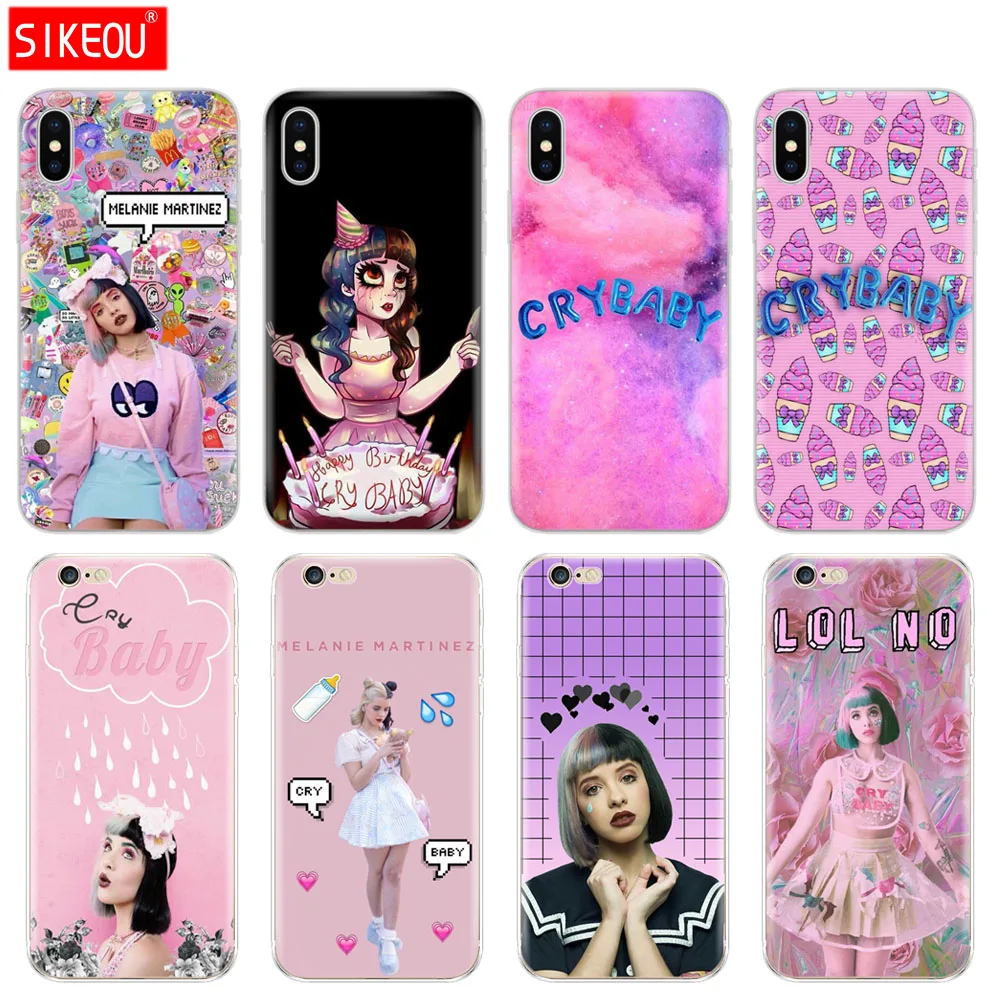 

Silicone Cover Phone Case For Iphone 6 X 8 7 6s 5 5s SE Plus 10 XR XS Max Case melanie martinez cry baby