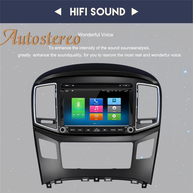 Excellent Android 9 Car CD DVD player GPS navigation For Hyundai H1 Grand Royale I800 2016+ multimedia Headunit radio tape recorder stereo 6