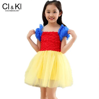 

CuilinKailan children dress girls princess kids wedding party snow queen chrismas clothes toddler teenager Birthday party dress