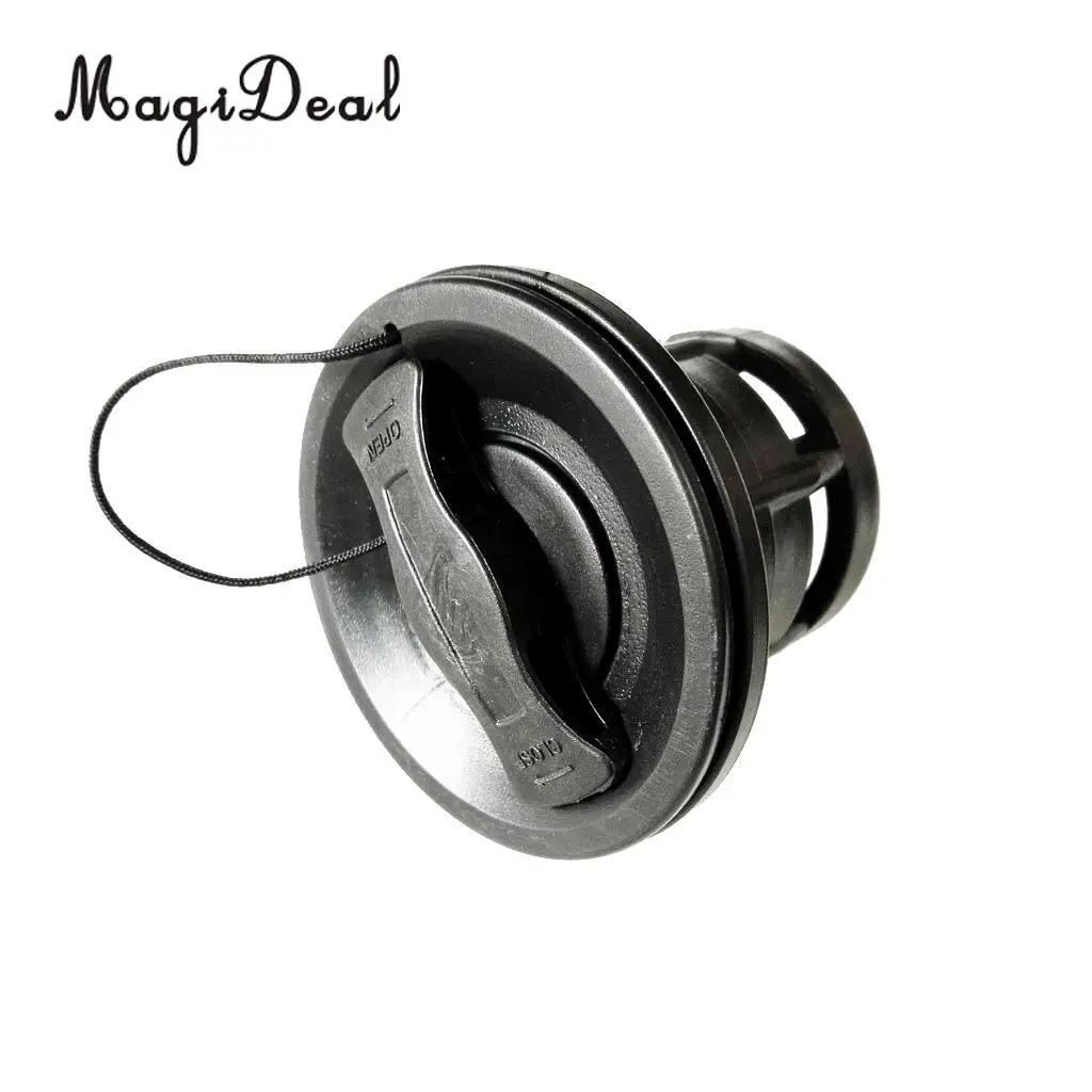 MagiDeal Heavy Duty Double Seal Air Valve Replacement Water Sport Acce for Inflatable Boat River Raft Kayak Canoe White/Black