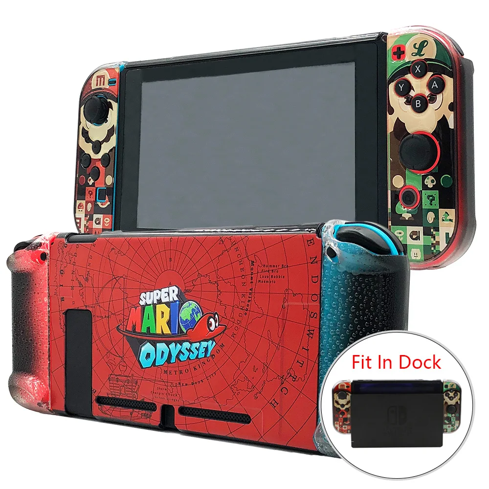 Nintend switch Hard Case and Joy-Con Controller Grips Fit-In-Dock Protection Shell Cover for NS Console Nintend switch Hard Case and Joy-Con Controller Grips Fit-In-Dock Protection Shell Cover for NS Console