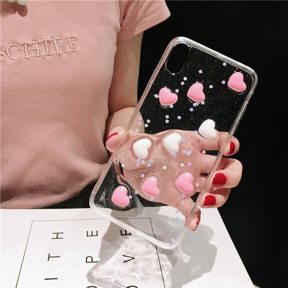 Модный милый чехол для iPhone 7 8 Plus XR XS Max 3D облако X Xs 6s 6 роскошный мягкий силиконовый