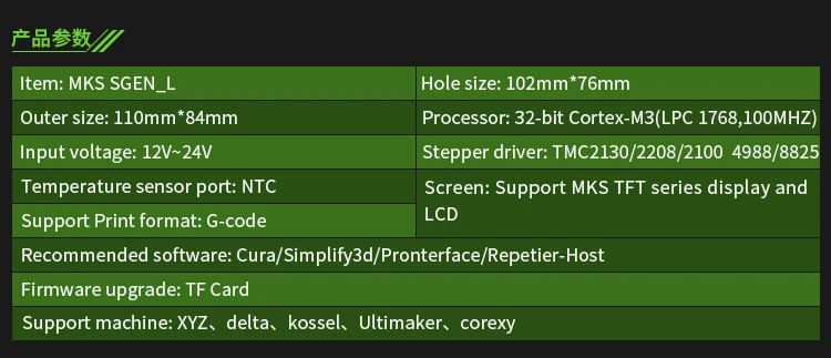 Лучшие Наборы для обновления 3d принтеров MKS SGEN-L Smoothieboard+ MKS TFT 24 сенсорный экран+ FiWi монитор ARM 32 бит материнская плата для 3d принтера