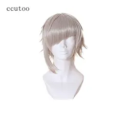 Ccutoo 12 "серый короткий синтетический парик Бунго бродячих Товары для собак Искусственные парики Ацуси Накаяма Косплэй парик