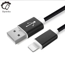 SPEDU Mobile phone nylon cable For iphone 7 6 6s plus SE 5 5S Fast charge usb charger For ios 8 9 ipad mini 2 3 USB cable