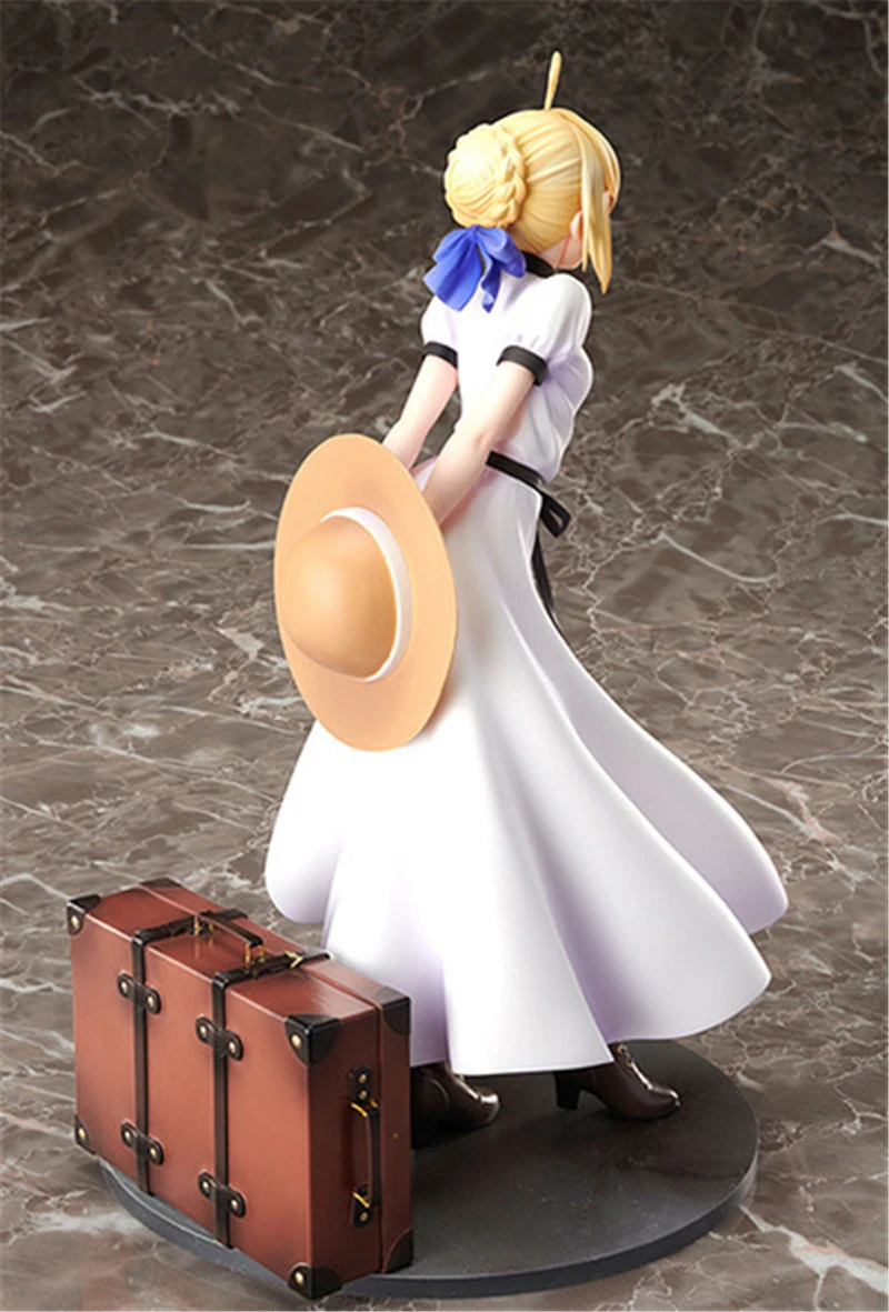 Аниме Fate/stay night Saber Arutoria Pendoragon British tratelogue 1/7 Масштаб Окрашенные Фигурки Коллекционная модель игрушки куклы