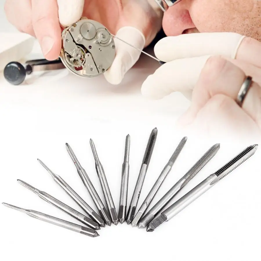 

10pcs M1-M3.5 Screw Thread Micro Machine Tap Clock Watch Accessory High Quality Watch Tool For Watchmaker a