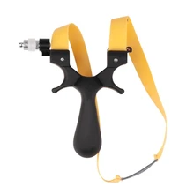 Outdoor Plastic ABS Slingshot Powerful Catapult High Speed Hunting Bow Portable Light Aiming Shooting Tool Kits with Rubber Band