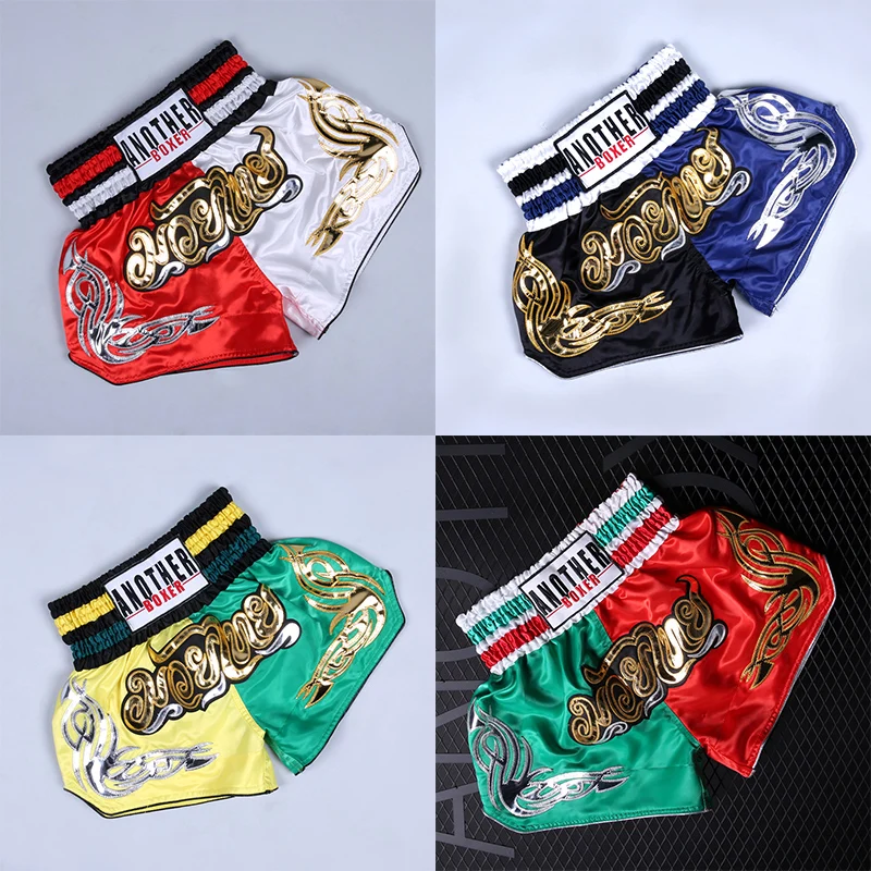 

2019 Top Boxing Pants Printing MMA Shorts kickboxing Fight Grappling Short Muay Thai boxing shorts sanda cheap mma Child