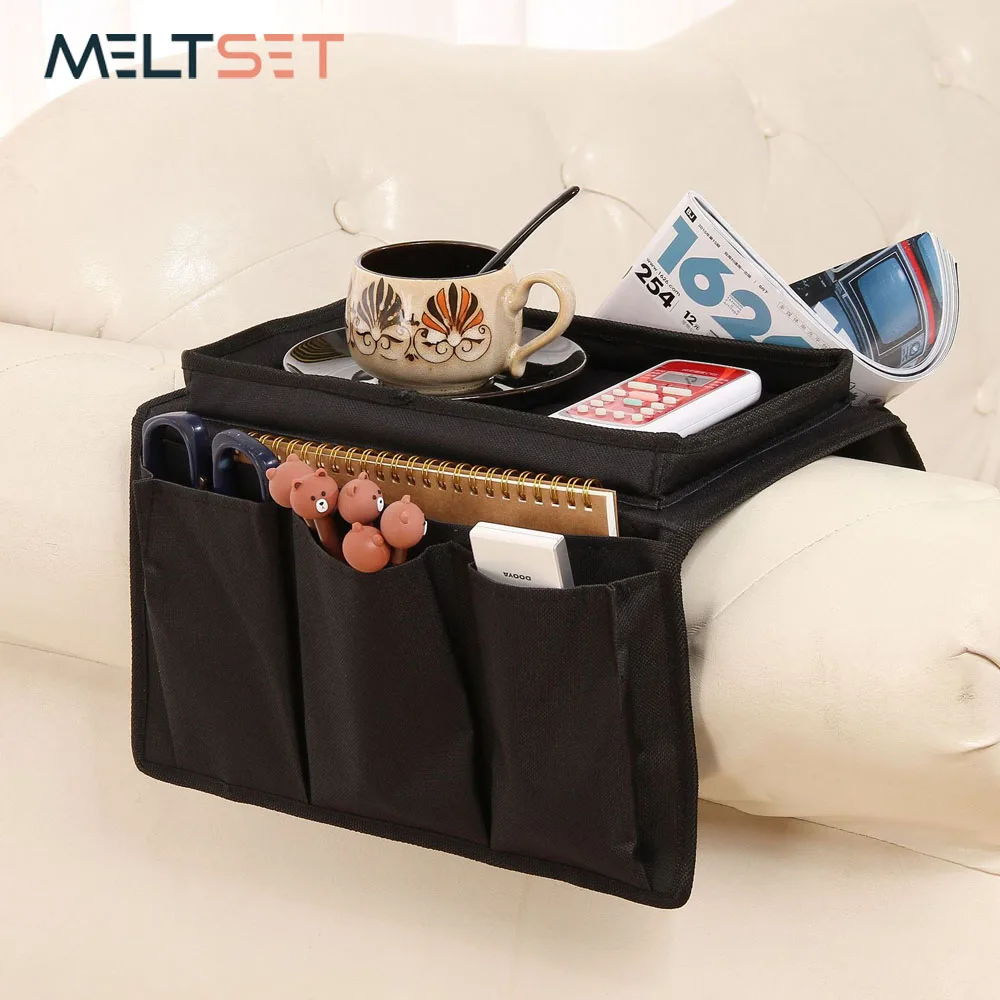 

Sofa Arm Rest Hanging Organizer Bag Remote Control Storage Bag Holder Living Room Sundrises Magazine Tissue Phone Organizer