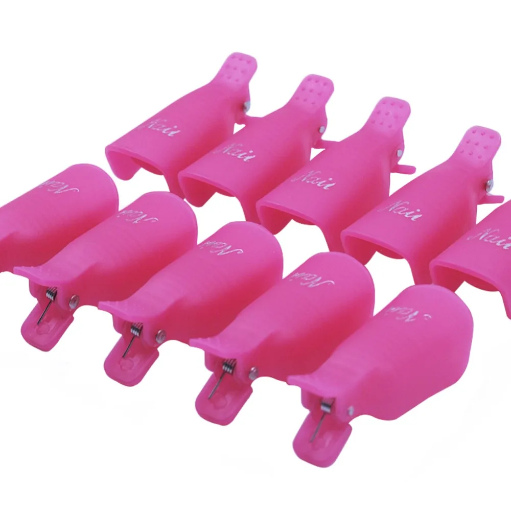 10PC Gel Polish Remover Caps Gel Polish Remover Clip Nail Manicure
