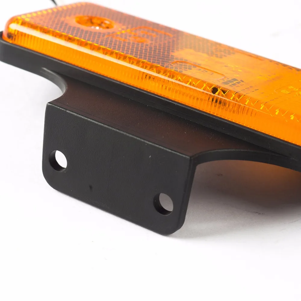 10pcs 12V/24V 4 Inch Reflector Truck Led Light Clear Clearance Light Rear Light for Motorcycle