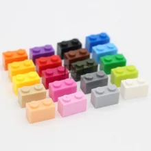 Moc Creative Brick 1x2 3004 DIY Basics Enlighten Building Blocks Classic Sets Compatible Assembles Particles Toys