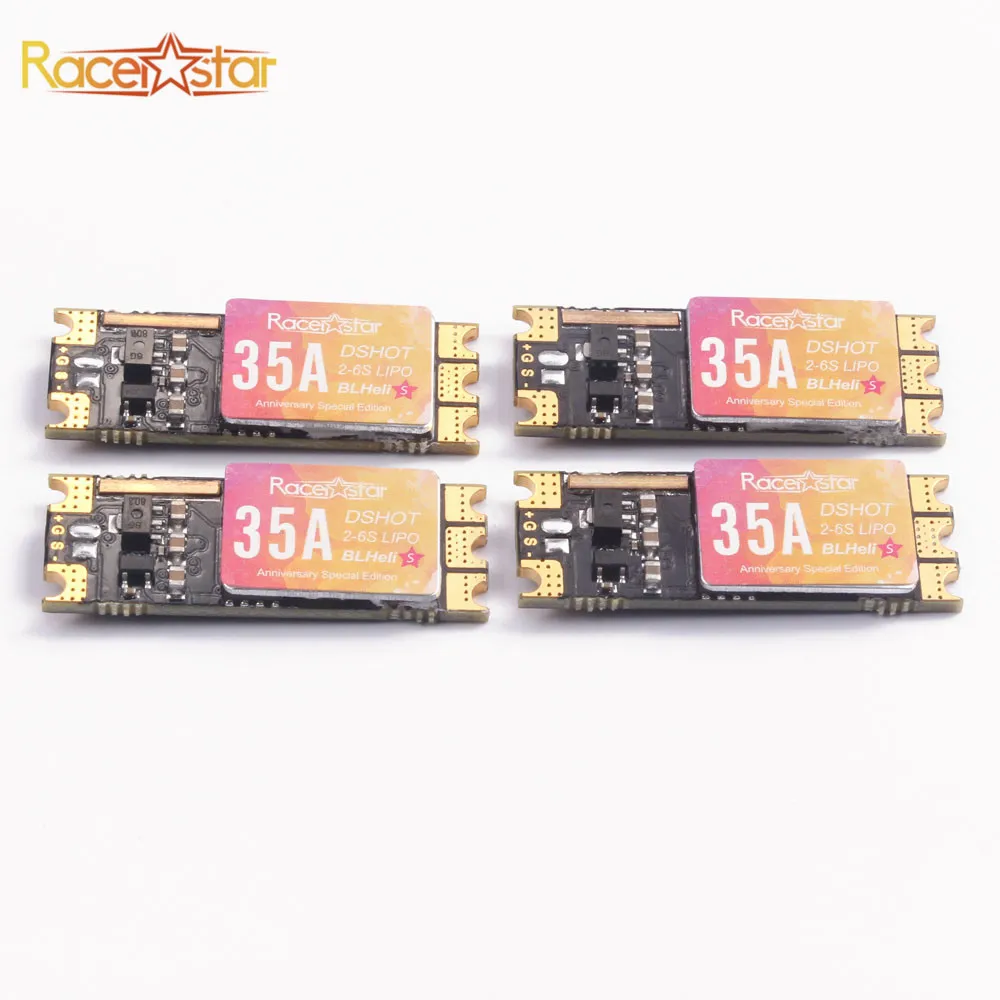 4 шт. Racerstar SPROG X 35A BLheli_S 2 6S DShot600 ESC 4g для Мультикоптер RC Drone рамка детали аксессуары