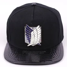 Аниме атака на Титанов обследует корпус Logo Snapback Caps Для мужчин Для женщин Регулируемая мода Бейсбол Шапки