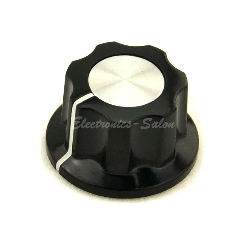 ( 10 pcs/lot ) Pot Knobs, OD 19.5mm H 11.5mm Shaft Hole 3.2mm, for HAM Radio / Audio.in